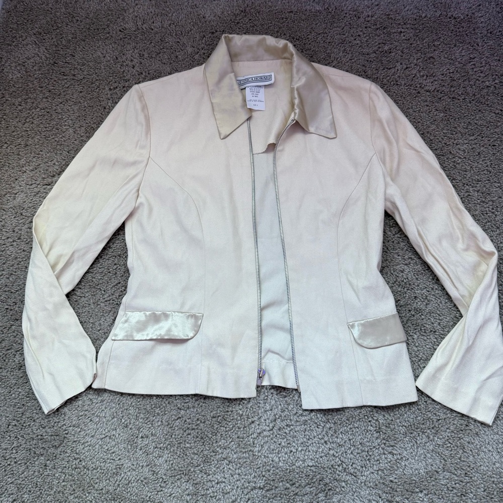 Jessica Howard Blazer Jacket Cream 6